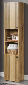Badezimmer Hochschrank Feliz in Evoke Eiche, Badschrank 40 x 186 cm