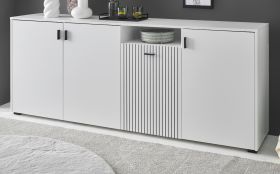 Sideboard Merced in wei� matt Wohn- und Esszimmer Kommode 200 cm