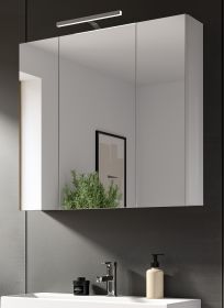 Badezimmer Spiegelschrank Larik in wei� 3-t�rig 82 x 77