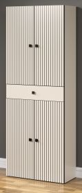Badezimmer Hochschrank Feliz in Kaschmir Grau Badschrank 70 x 186 cm