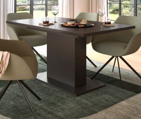 Esstisch Home-X in grau Tisch ausziehbar 150 - 190 cm