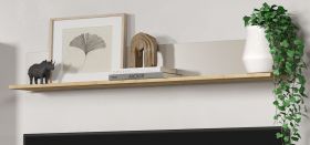 Wandboard Jardins in Kaschmir / Sand und Evoke Eiche Wandregal 140 cm