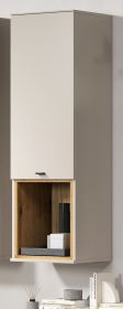 H�ngeschrank Jardins in Kaschmir / Sand mit Eiche 40 x 130 cm, Soft-Close