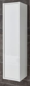Badezimmer Hochschrank Glide in wei� Hochglanz 30 x 119 cm