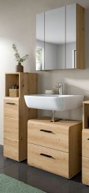 Badm�bel Set 3-teilig Cover in Artisan Eiche Badkombination 105 x 185 cm