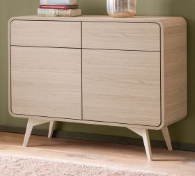 Sideboard Elverum in Eiche natur Kommode skandinavisch 108 x 84 cm, mit Push-to-Open