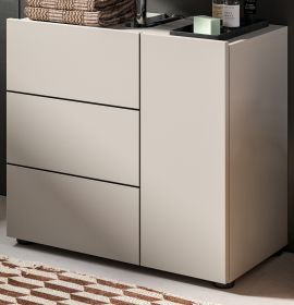Waschbeckenunterschrank Larik in Kaschmir Badezimmer Unterschrank 60 x 56 cm