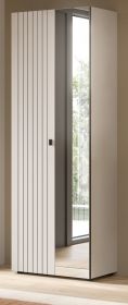 Garderobenschrank Loreno in Kaschmir Schuhschrank 70 x 192 cm, variable Inneneinteilung
