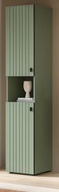 Flurschrank Loreno in gr�n, Schuhschrank 40 x 192 cm