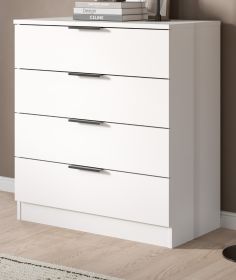 Kommode Swan in wei� Schubladenkommode 74 x 80 cm