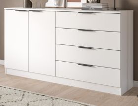Sideboard Swan in wei� Kommode 148 x 80 cm