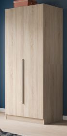 Kleiderschrank Swan in Sonoma Eiche Dreht�renschrank 2-t�rig 80 x 181 cm
