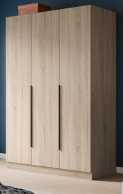 Kleiderschrank Swan in Sonoma Eiche Dreht�renschrank 3-t�rig 120 x 181 cm