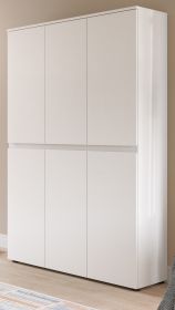 Mehrzweckschrank Assino in wei� 105 x 175 cm, bis zu 18 F�cher