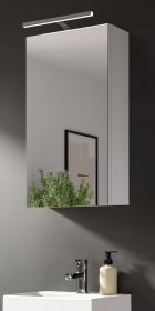 Badezimmer Spiegelschrank Talerno in Wei�, 1-t�rig 38 x 77 cm