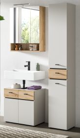 Badm�bel Set Matteo in Kaschmir und Evoke Eiche Badkombination 107 x 191 cm