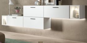 Sideboard Onawa in wei� Stauraumschrank 277 cm, Soft-Close