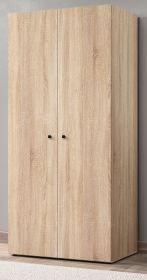 Kleiderschrank Purio in Sonoma Eiche hell Dreht�renschrank 2-t�rig 81 x 176 cm