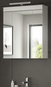 Badezimmer Spiegelschrank Gusto in wei� matt Badschrank 3-t�rig 60 x 70 cm