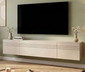 TV-Lowboard Nexus in Kaschmir TV Unterteil h�ngend / stehend 180 cm, Soft-Close