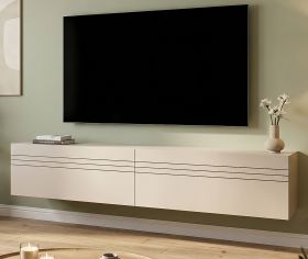 TV-Lowboard Nexus in Kaschmir TV Unterteil h�ngend / stehend 180 cm, Soft-Close