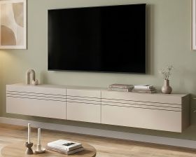 TV-Lowboard Nexus in Kaschmir TV Unterteil h�ngend / stehend 225 cm, Soft-Close