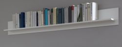 Wandboard Milla in wei� Landhaus Wandregal 139 x 21 cm B�cherregal