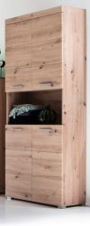 Badezimmer Hochschrank Adamo in Asteiche Badschrank 73 x 190 cm