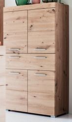 Badezimmer Midischrank Adamo in Asteiche Badschrank 73 x 132 cm