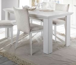 Esstisch Hooge in Pinie wei� Landhaus K�chentisch 160 x 90 cm