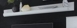 Wandboard Design-D in wei� Hochglanz Wandregal 200 x 20 cm