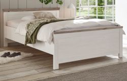 Bett Rovola in Pinie wei� / Oslo Pinie Landhaus Einzelbett Liegefl�che 140 x 200 cm
