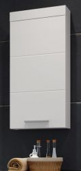 Badezimmer H�ngeschrank Aura in wei� Hochglanz Badschrank h�ngend 35 x 75 cm