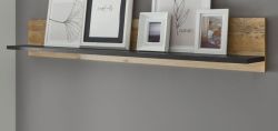 B�roregal Stove in Used Wood hell und anthrazit B�ro Wandregal 160 cm
