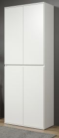 Garderobenschrank Metro in Wei�, 4-t�riger Schuhschrank 74 x 191 cm