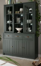 Buffetschrank Forres in gr�n Landhaus Buffet 130 x 196 cm