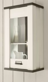 K�che H�ngeschrank Stove in wei� Pinie und anthrazit Landhaus K�chenschrank h�ngend 50 x 90 cm